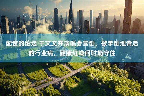 配资的论坛 于文文开演唱会晕倒，歌手倒地背后的行业病，健康红线何时能守住