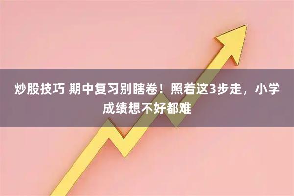 炒股技巧 期中复习别瞎卷！照着这3步走，小学成绩想不好都难